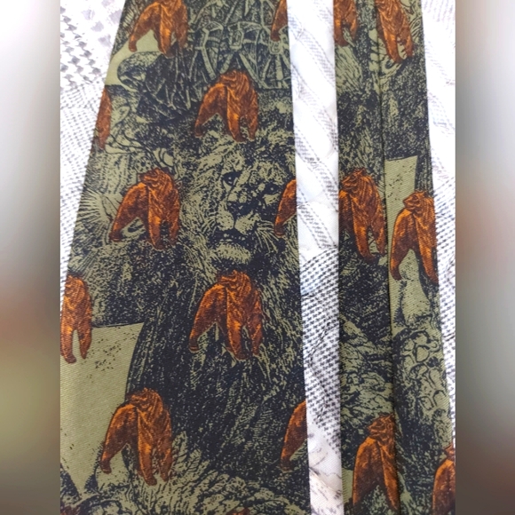 Gianfranco Ferre Vintage Animal Print Tie - Picture 1 of 8